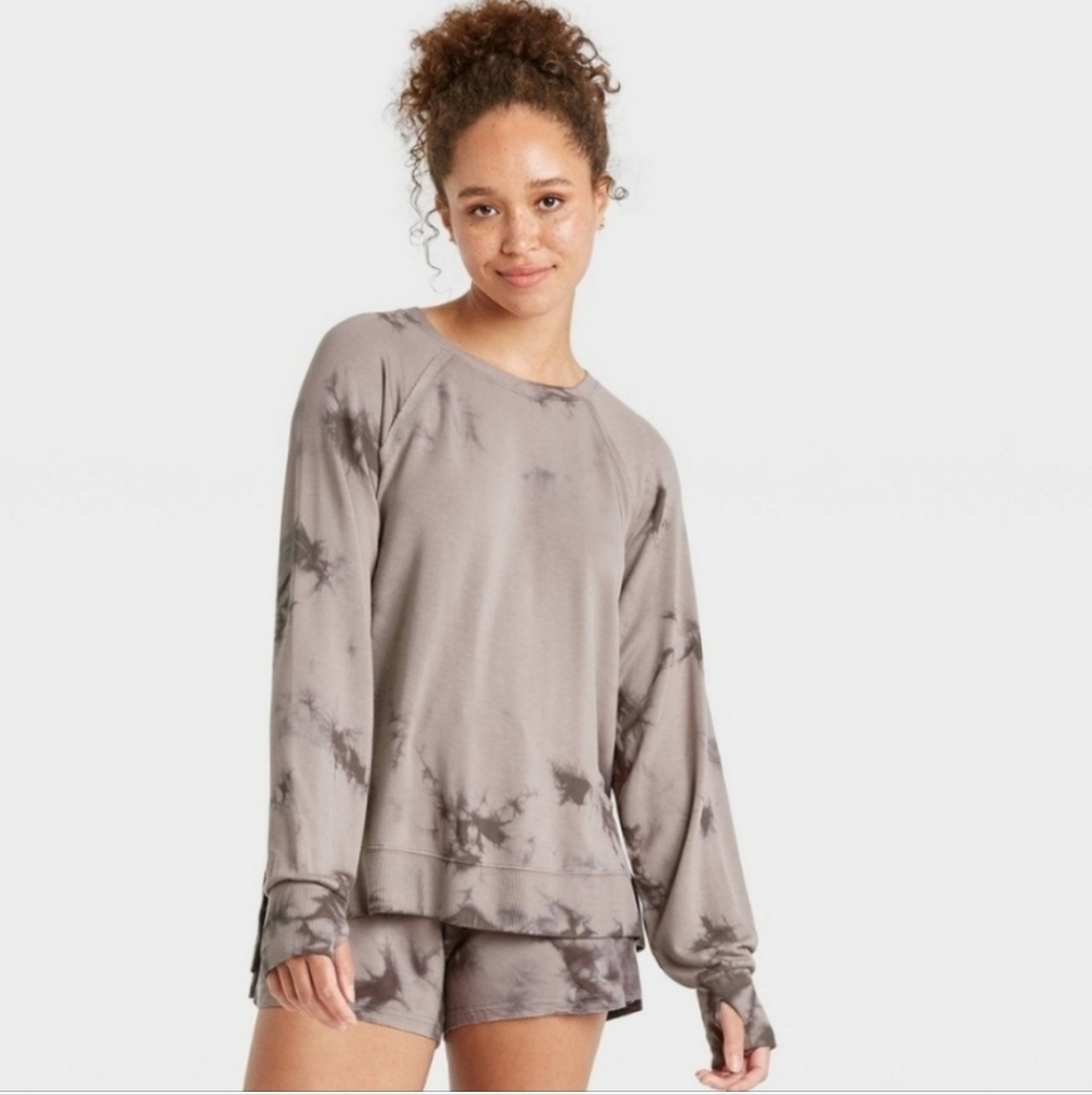 Joy Lab Tie‎ Dye Long Sleeve Tee with Thumbhole detail XS